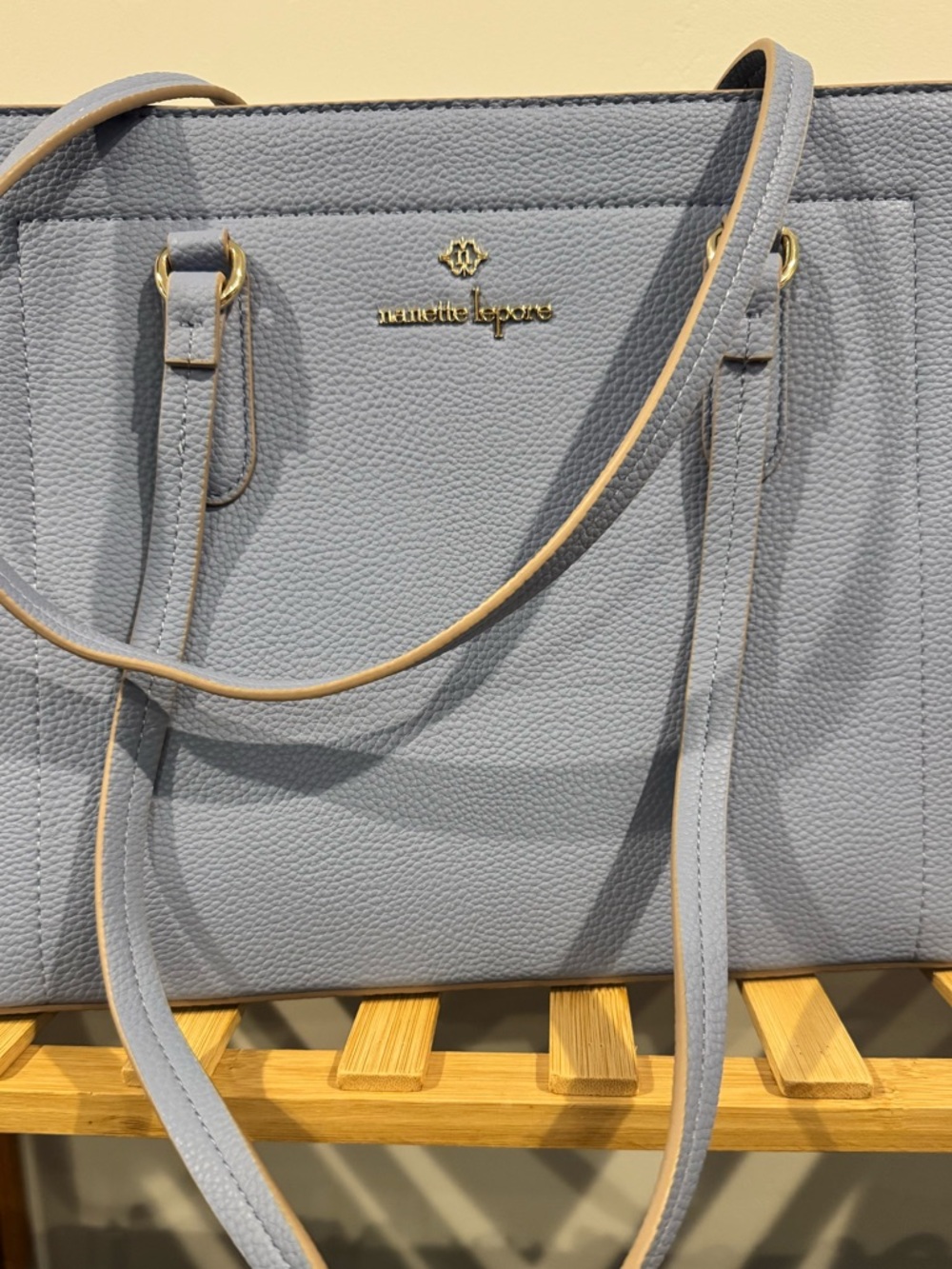 Nanette Lepore Powdered Blue Tote Purse